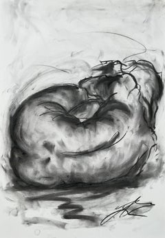 Sleep, Drawing, Charcoal on Paper