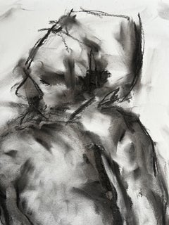 Devoción, Dibujo, Carboncillo sobre papel