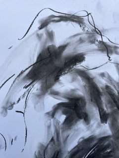 Schicksal, Zeichnung, Zeichenkohle auf Papier