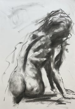 Tears, Drawing, Charcoal on Paper