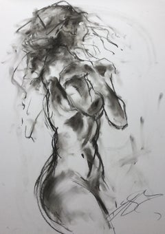 That High, Drawing, Charcoal on Paper