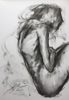 Helpless, dessin, fusain sur papier
