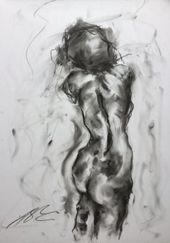 Slow It Down, dessin, fusain sur papier