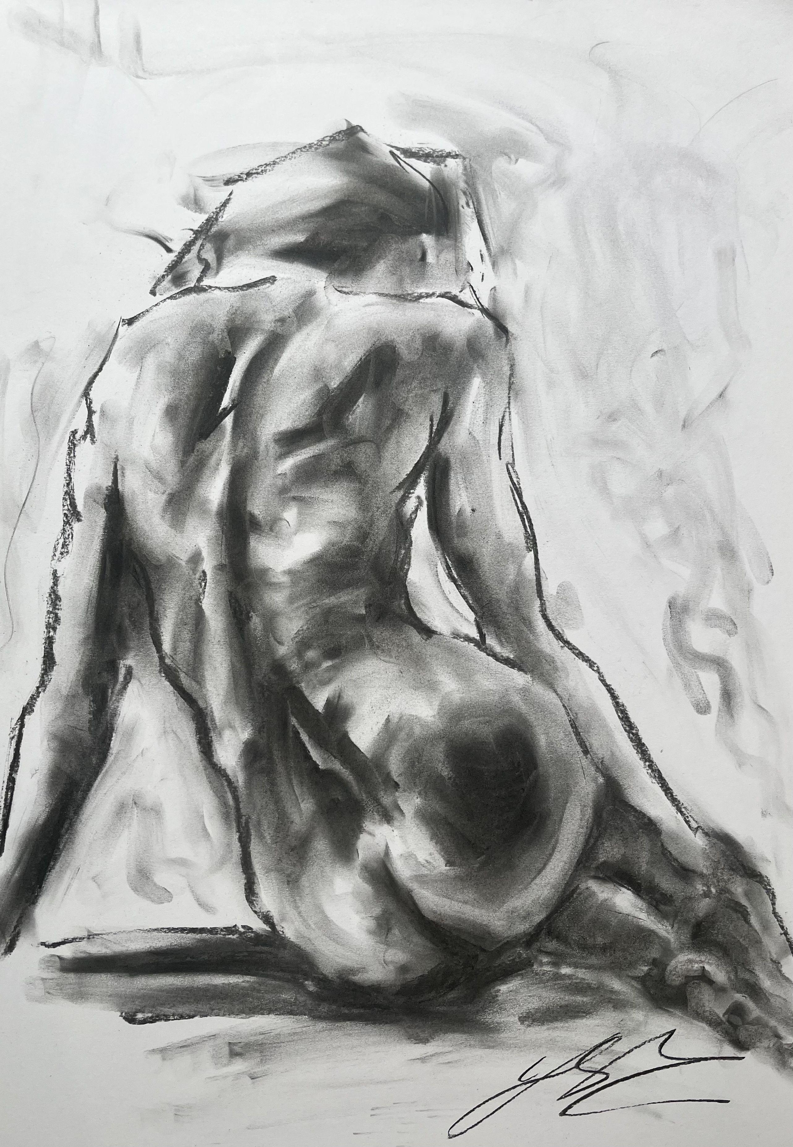 Choose, Drawing, Charcoal on Paper