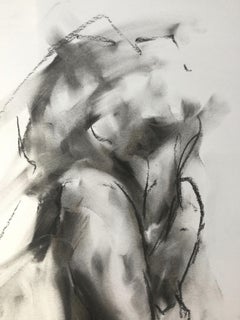 L'inconnu, dessin, fusain sur papier