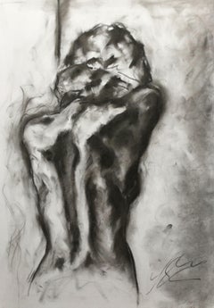 Heartbreak, Drawing, Charcoal on Paper
