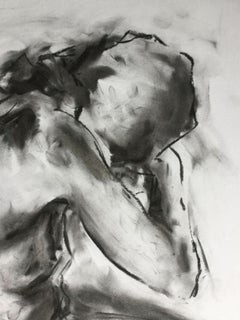 Vulnerability, Zeichnung, Kohle auf Papier