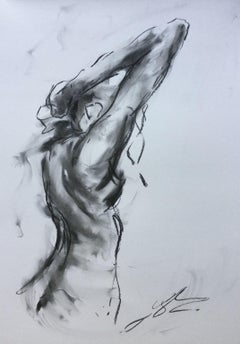 Contradiction, Zeichnung, Zeichenkohle auf Papier