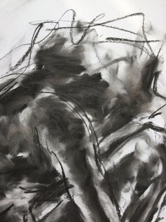 Star Dust, Zeichnung, Zeichenkohle auf Papier