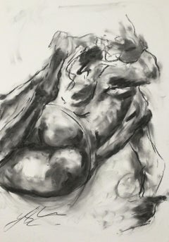 Mood, Drawing, Charcoal on Paper