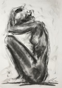 Without Words, Drawing, Charcoal on Paper