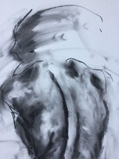 Glance, Zeichnung, Kohle auf Papier