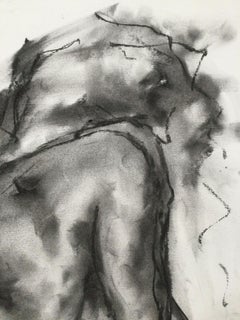 Dilemma, Zeichnung, Holzkohle auf Papier