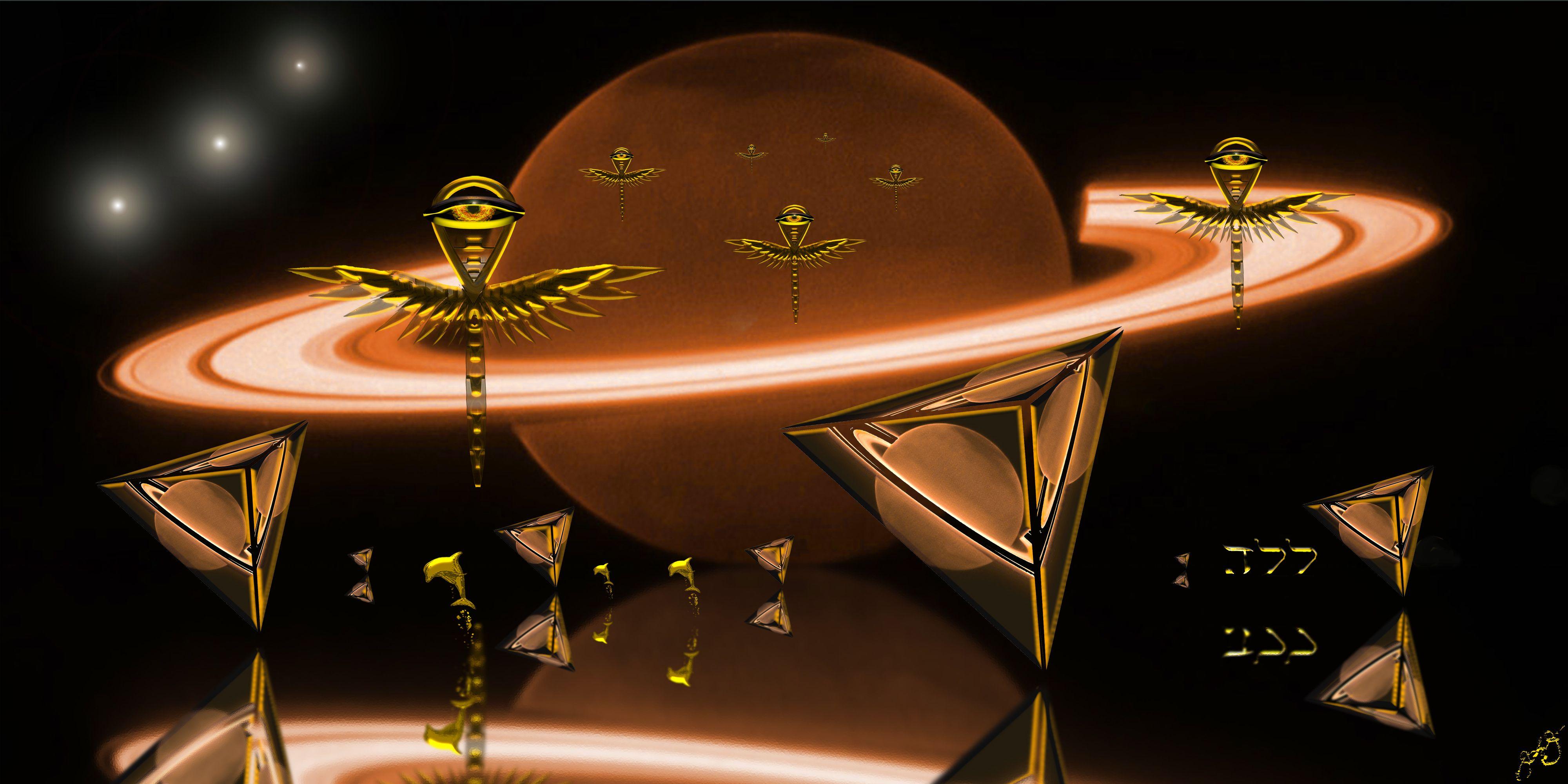 Cercles 70, numérique sur métal - Art de Jason Lincoln Jeffers