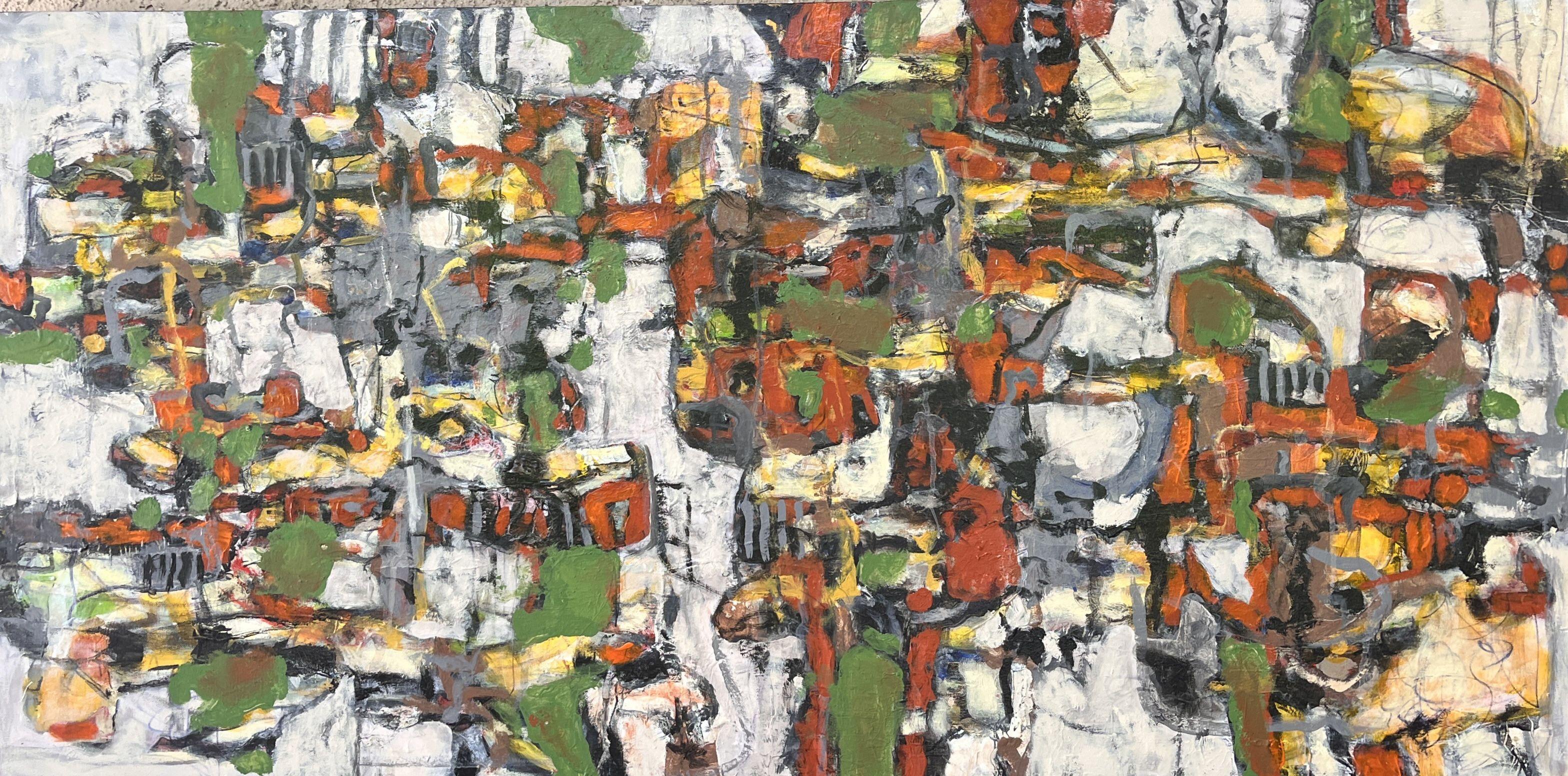 ¿Dónde estamos? 19, Pintura, Acrílico sobre lienzo - Art de Jeffrey Davies