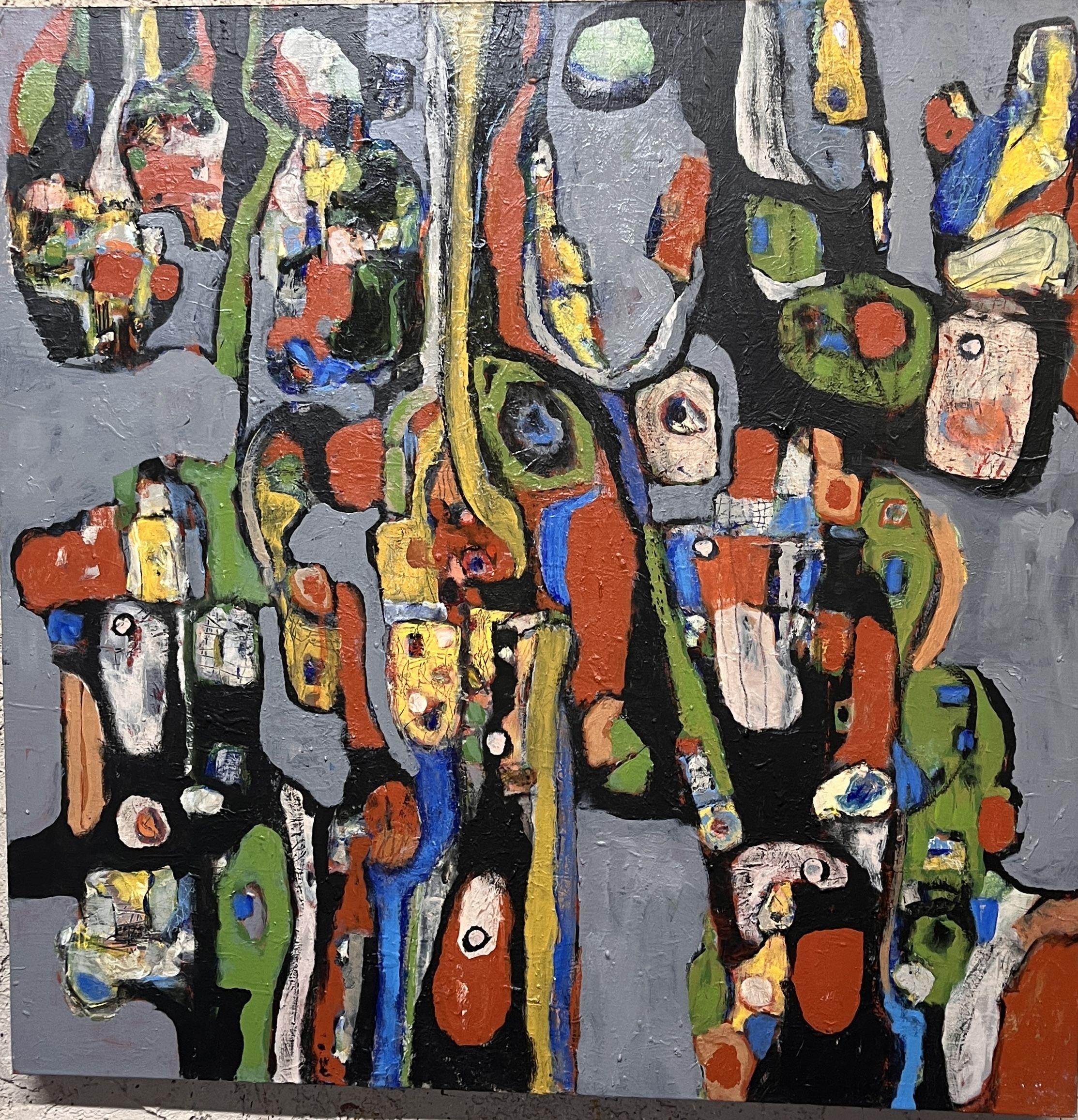 Beyond The Gray 16, Painting, Acrylic on Canvas
