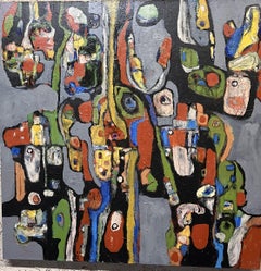 Au-delà du gris 16, peinture, acrylique sur toile
