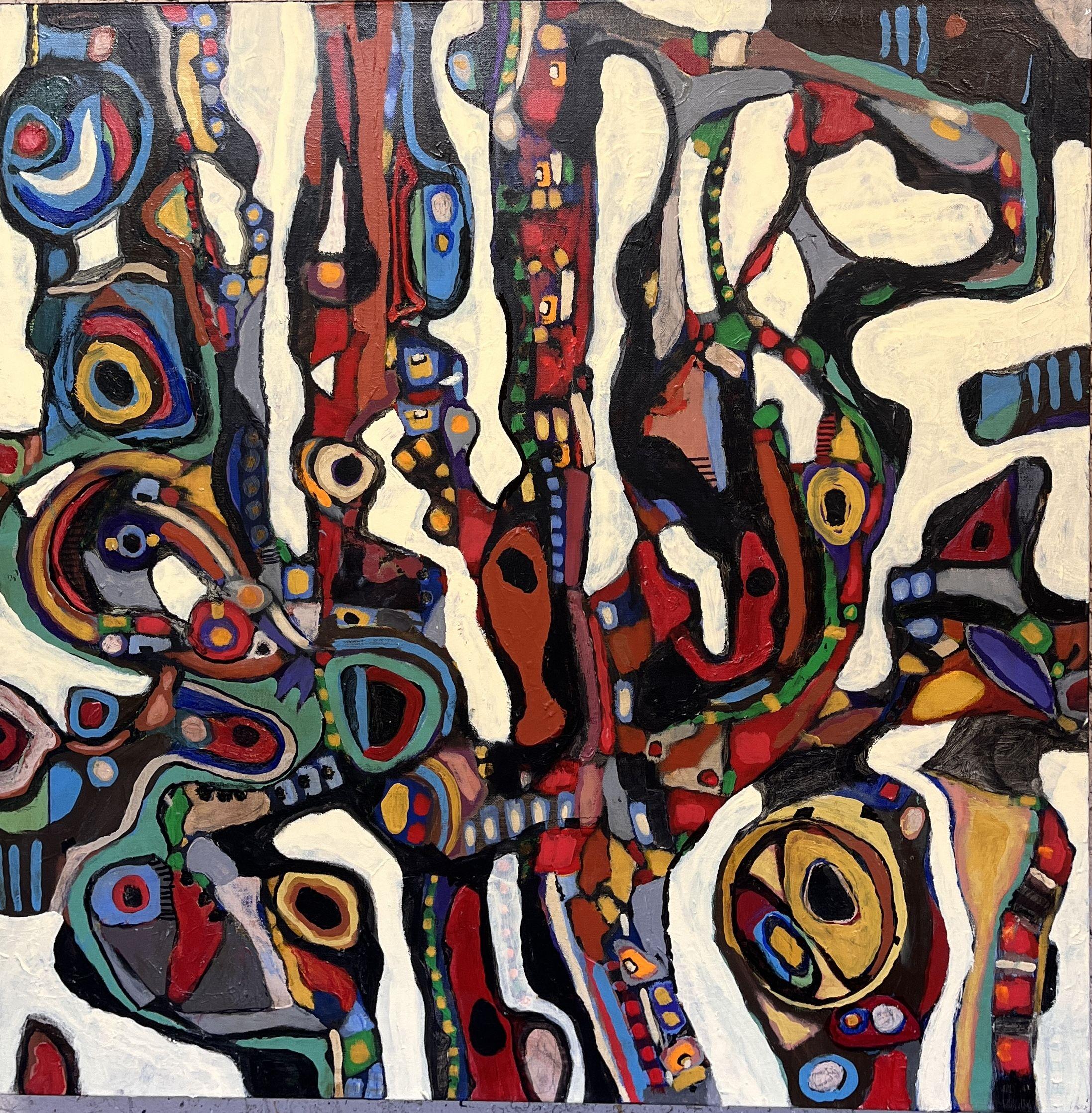 SPACES 9, Painting, Acrylic on Canvas - Art by Jeffrey Davies