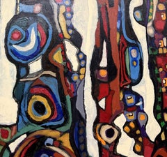 SPACES 9, peinture, acrylique sur toile