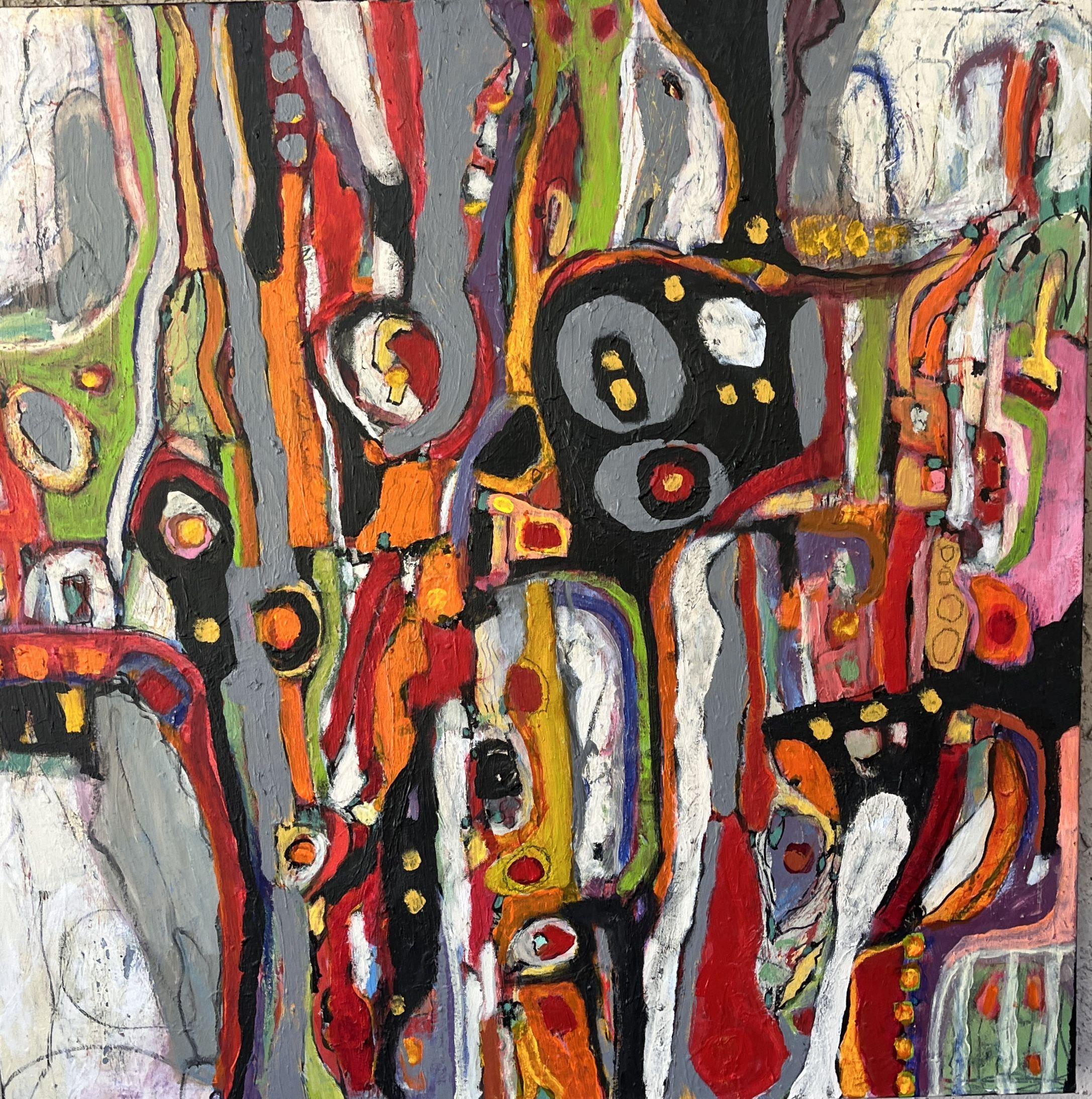 SPACES 5, peinture, acrylique sur toile