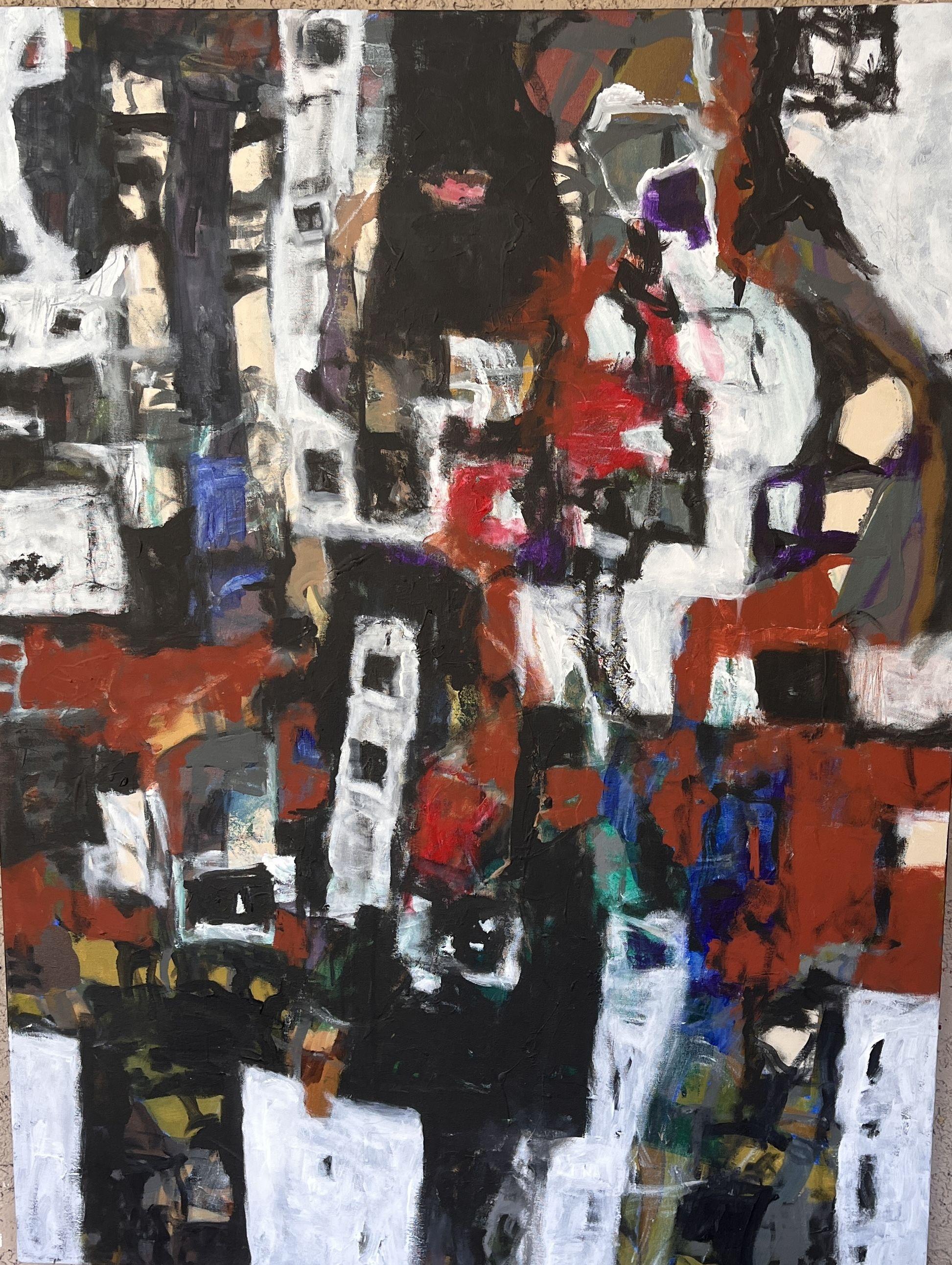 BLACK 18, Painting, Acrylic on Canvas - Art by Jeffrey Davies