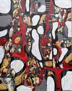 NOIR 19, peinture, acrylique sur toile