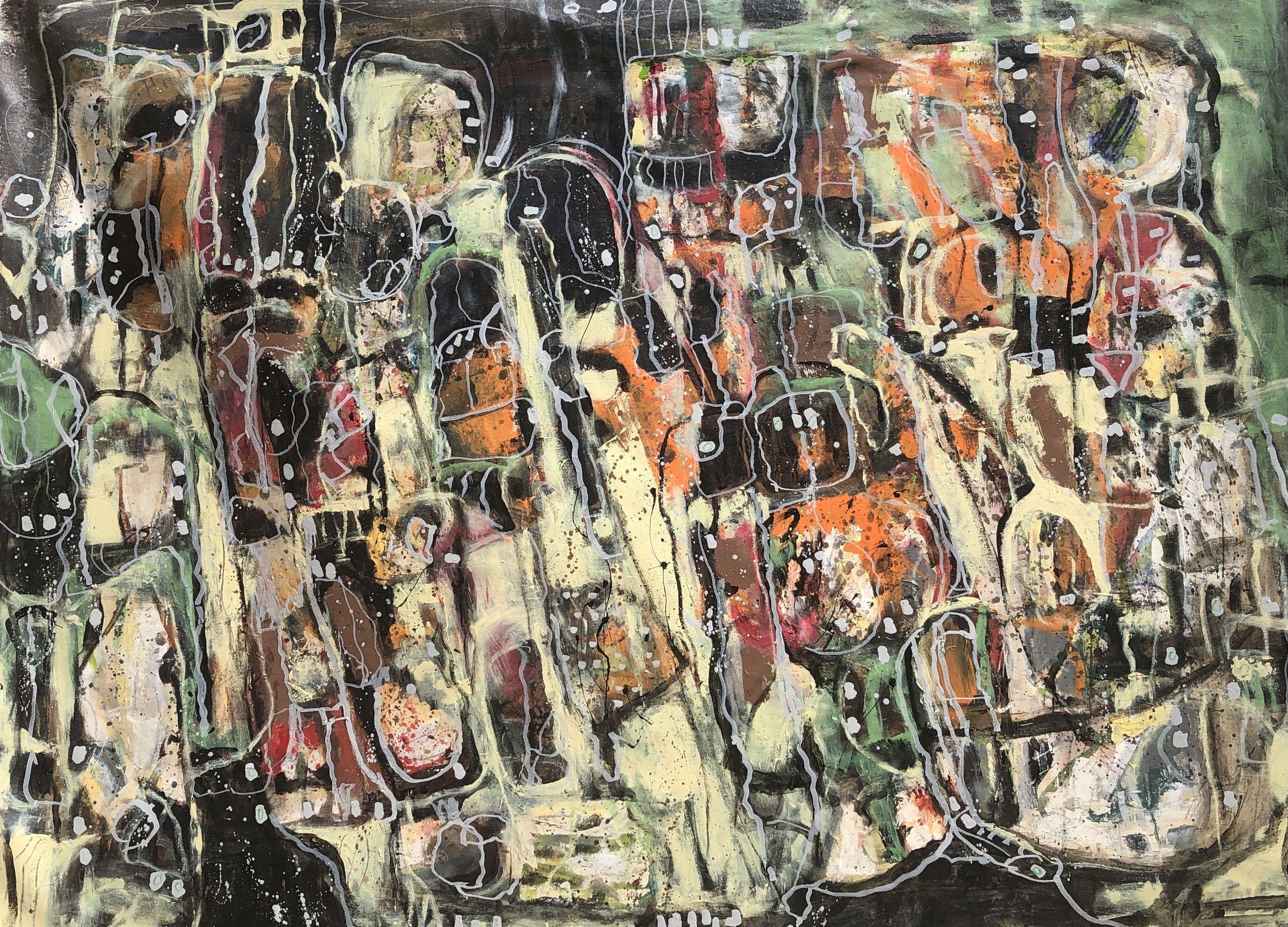OBSESSION 41, Painting, Acrylic on Canvas - Art by Jeffrey Davies