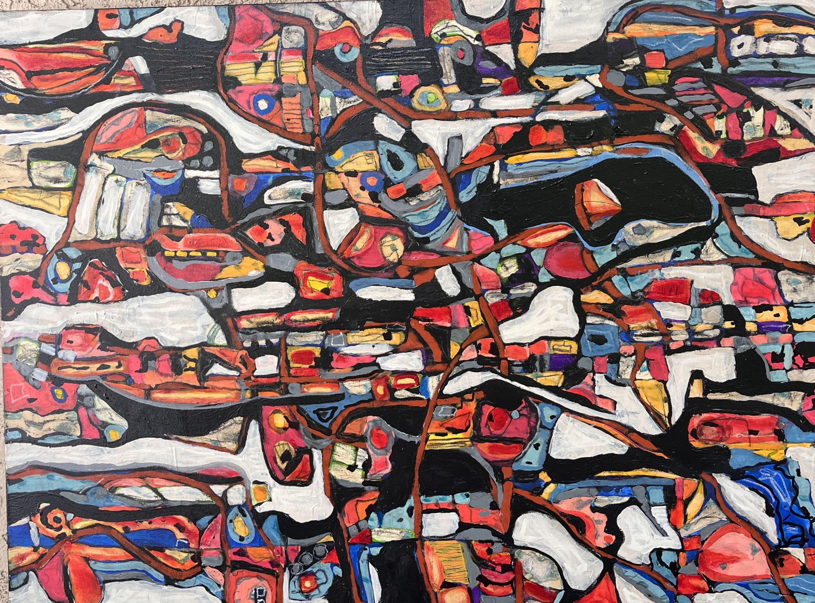 BEYOND THE BEYOND #12 --Horizontal/vertical, Painting, Acrylic on Canvas