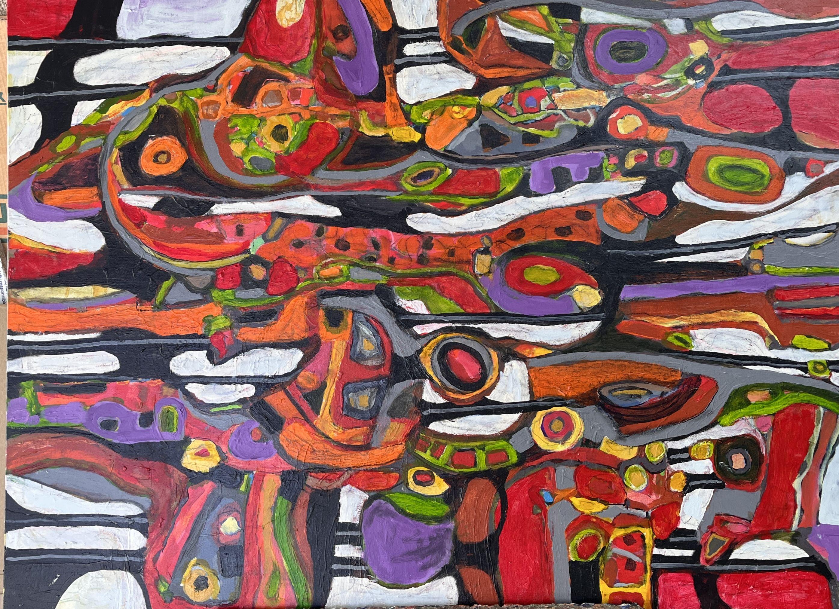 Beyond The Pale #4, peinture, acrylique sur toile - Art de Jeffrey Davies