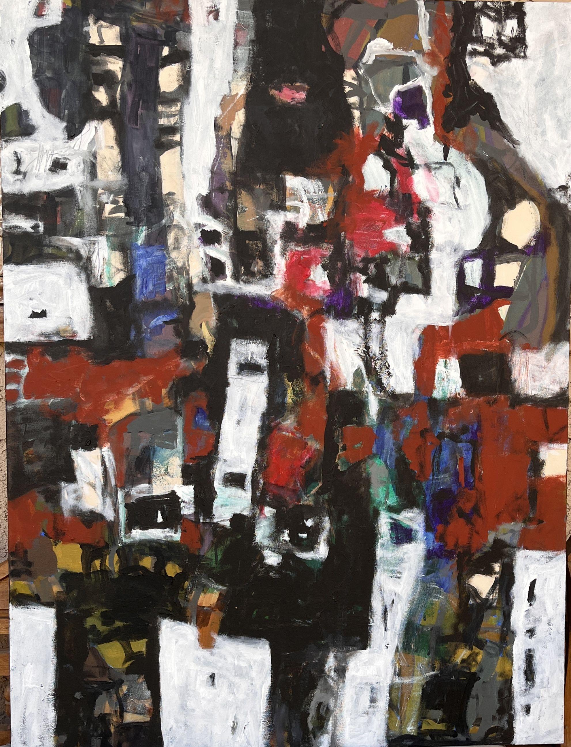 BLACK 18, Painting, Acrylic on Canvas - Art by Jeffrey Davies