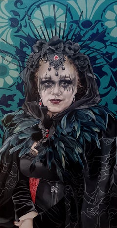 Whitby goth, Pintura, Óleo sobre lienzo