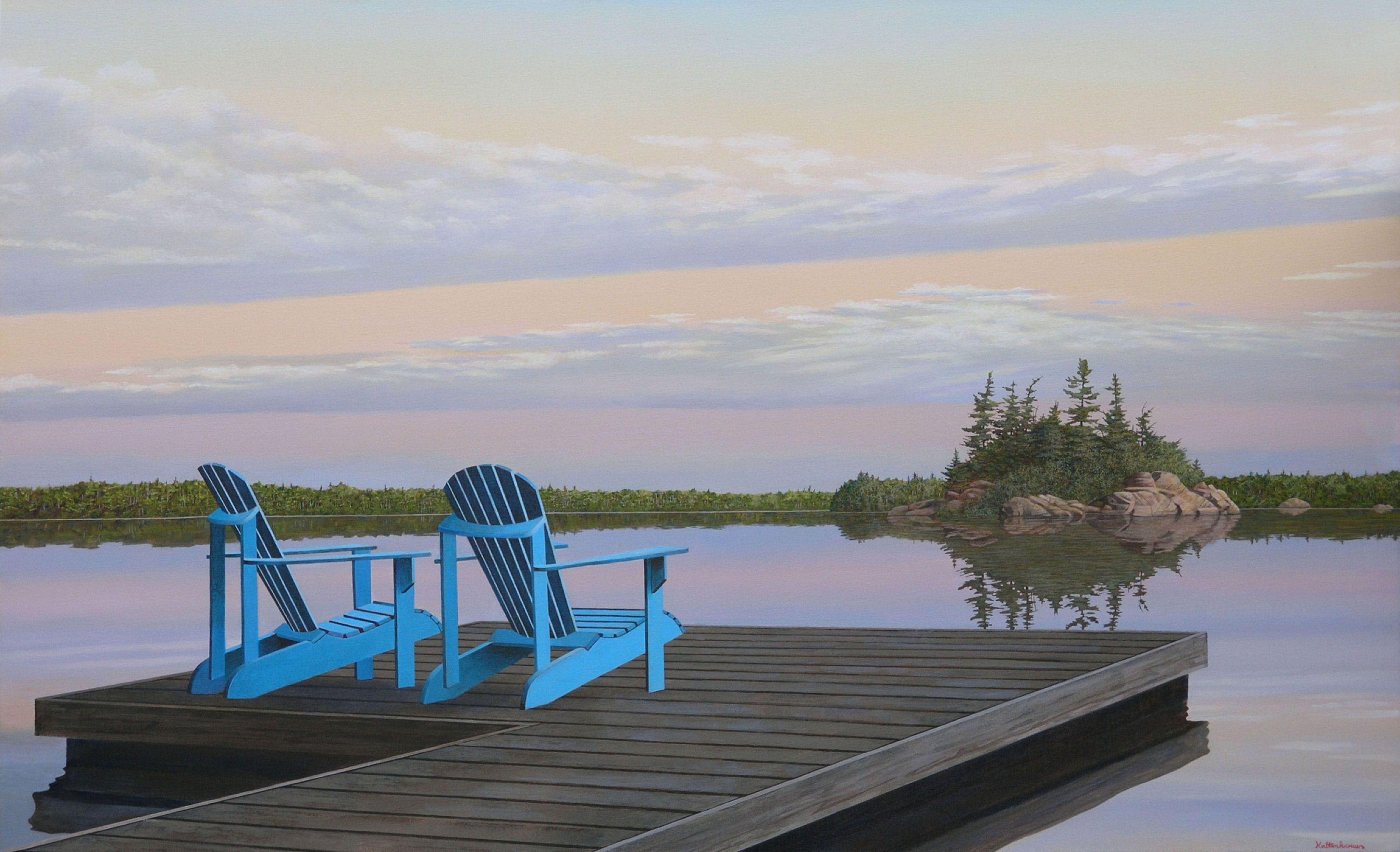 Quiet Morning, Painting, Acrylic on Canvas