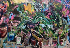 Succulents, Painting, Acrylic on Canvas