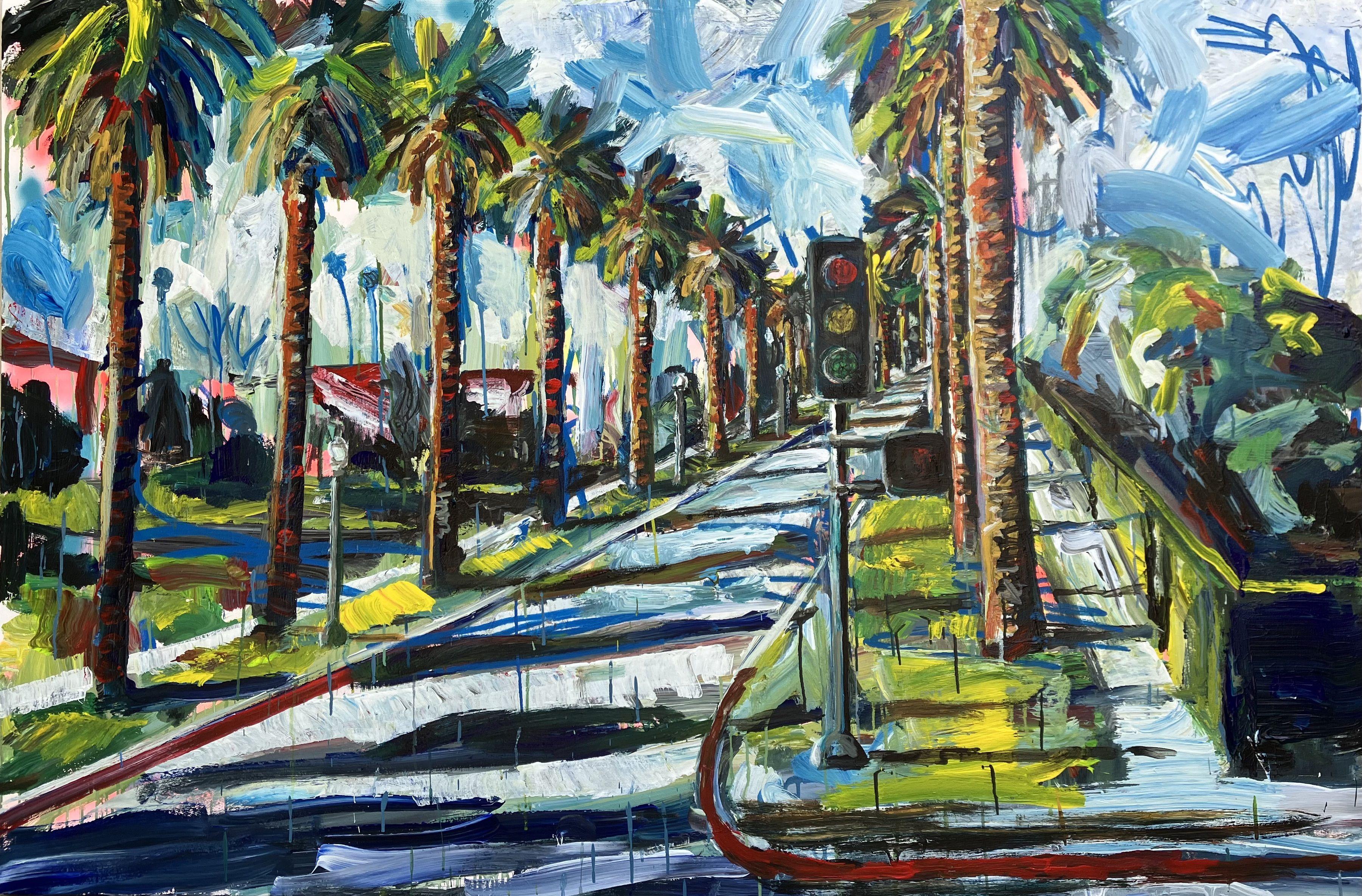 Hancocks Park, Gemälde, Acryl auf Leinwand