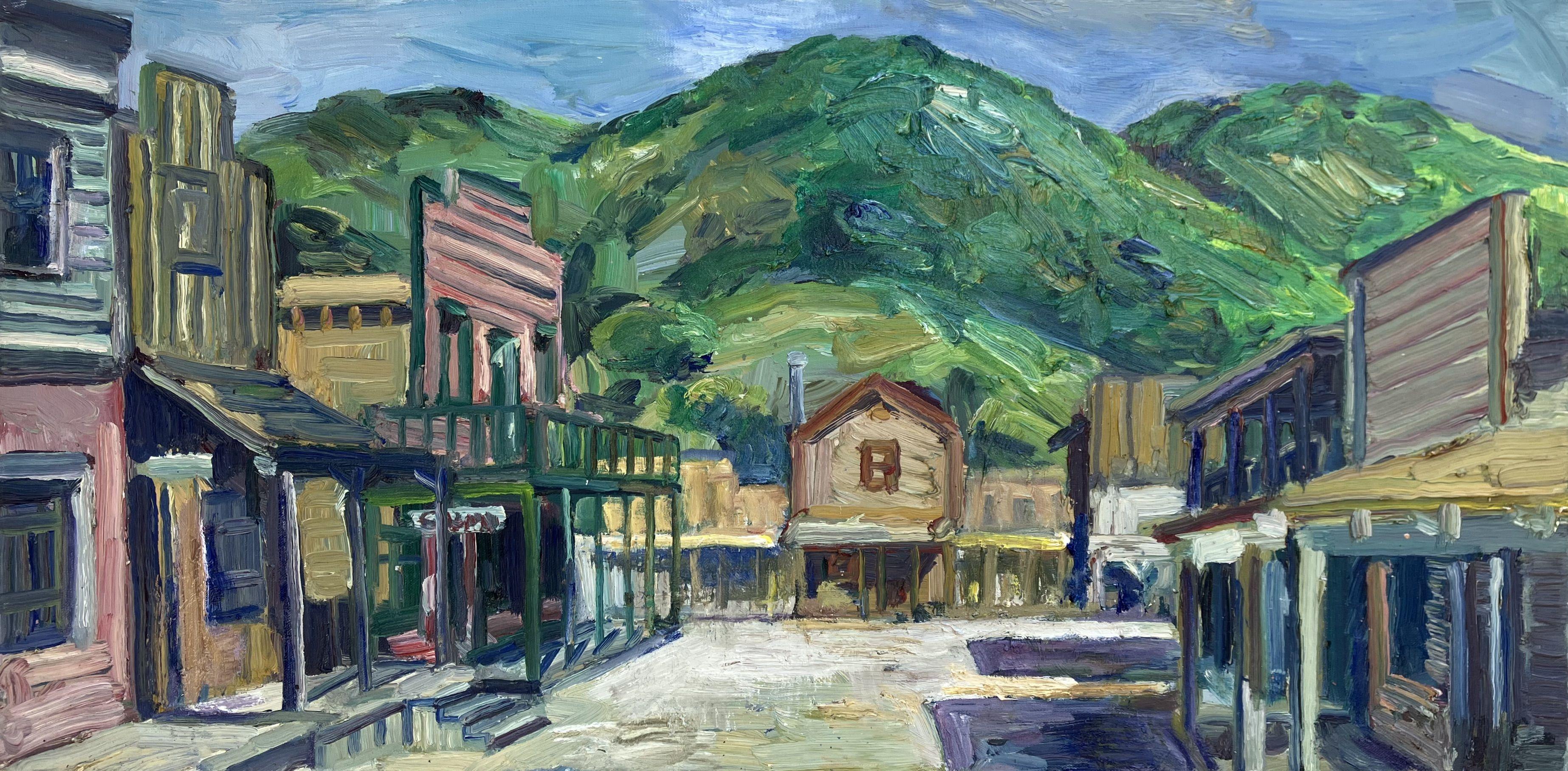 Paramount Ranch Malibu, Pintura, Óleo sobre lienzo - Art de John Kilduff