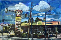 Centro comercial Victory Blvd, Pintura, Acrílico sobre lienzo