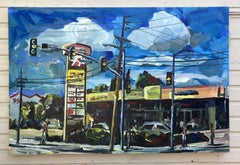 Centro comercial Victory Blvd, Pintura, Acrílico sobre lienzo