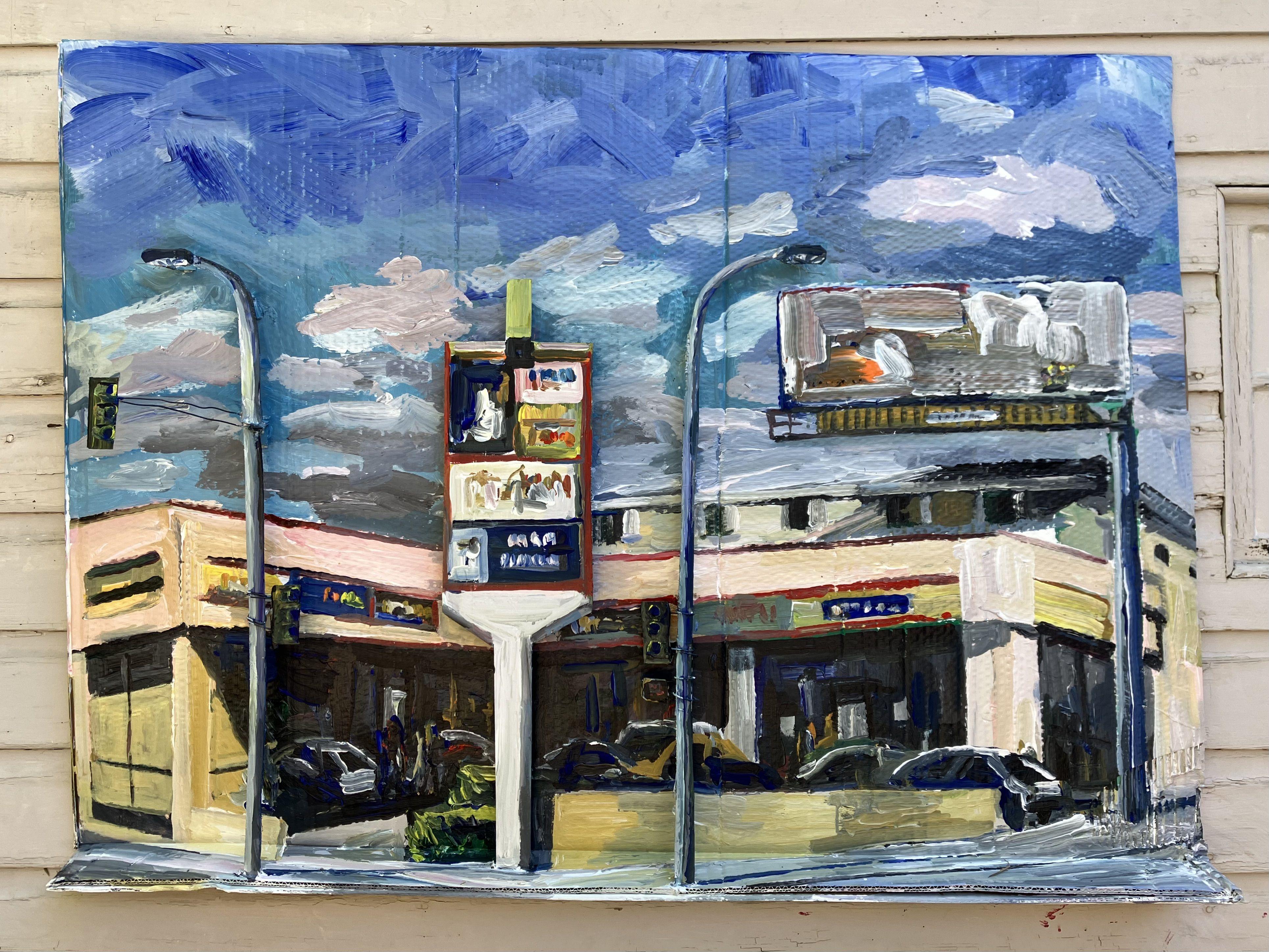 Mini centro comercial, Pintura, Acrílico sobre Otro - Art de John Kilduff
