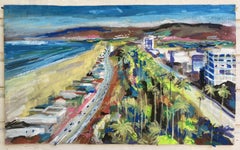 Über Santa Monica, Gemälde, Acryl auf Leinwand