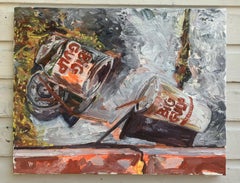 Big Gulps im Rinnstein, Gemälde, Öl auf Leinwand