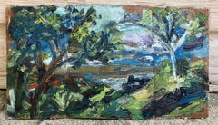 Landschaft #3, Gemälde, Öl auf Andere