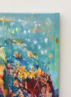 Mar de coral, Pintura, Acrílico sobre lienzo
