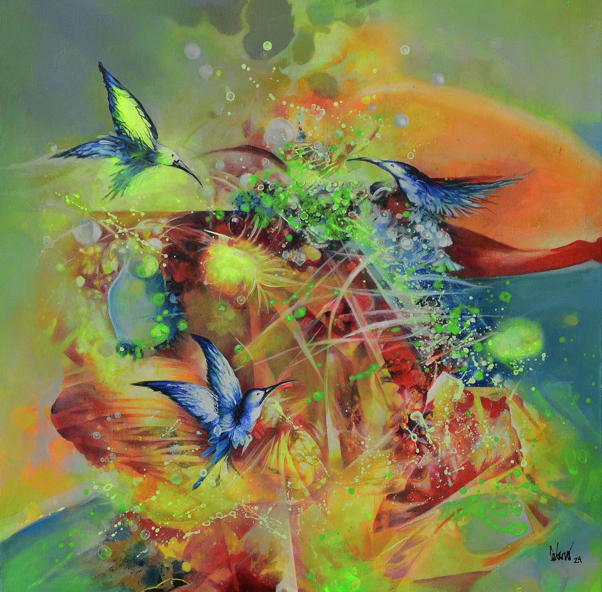 La gioia di vivere, Pittura, Acrilico su tela - Art di Jorge Calero