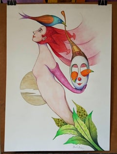 Blooming, Painting, Watercolor on Watercolor Paper