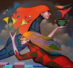 L'offerta, Pittura, Olio su tela