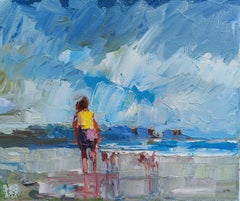 Passeggiata, Pittura, Olio su tela