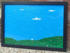 Seabirds, Painting, Acrylic on Paper