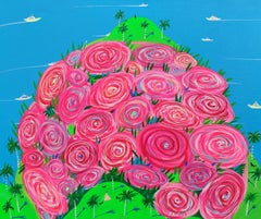 Blossom Mountain, Painting, Acrylic on Canvas