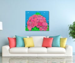 Blossom Mountain, Painting, Acrylic on Canvas