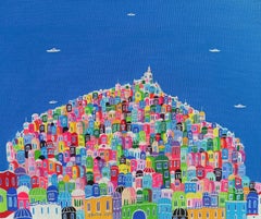 «Hacia la luz», pintura, acrílico sobre lienzo
